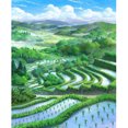 thumbnail image 1 of Diamond Painting (DE2254) 5D DIY Terraces Square Landscape Pictures (A043) 40x50cm Hugtrwg Para estrenar, 1 of 1
