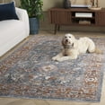 thumbnail image 3 of SAFAVIEH Heirloom Jayce Oriental Polyester Area Rug, Grey/Blue Rust, 4' x 6', 3 of 11