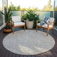 thumbnail image 6 of Addison Rugs Chantille Indoor/Outdoor Transitional Floral Taupe Washable Round Rug, 8' x 8', 6 of 6