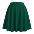 thumbnail image 7 of Bovxnpu Women's Mini Skirt Casual High Waisted Elastic Waist Stretchy Flare Skirts, 7 of 7