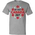 thumbnail image 3 of Inktastic My First Canada Day with Red and White Maple Leaves T-Shirt, 3 of 5