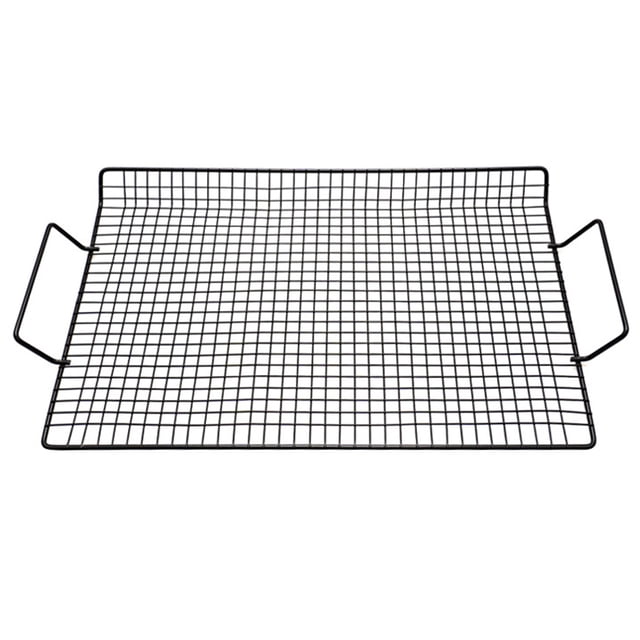 FONDOTIN Grill Tray for Outdoor BBQ BBQ Grill Stainless Steel Folding for Barbecue 1Set