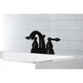 thumbnail image 4 of Kingston Brass KB5610AL Restoration 4 in. Centerset Bathroom Faucet, Matte Black, 4 of 5