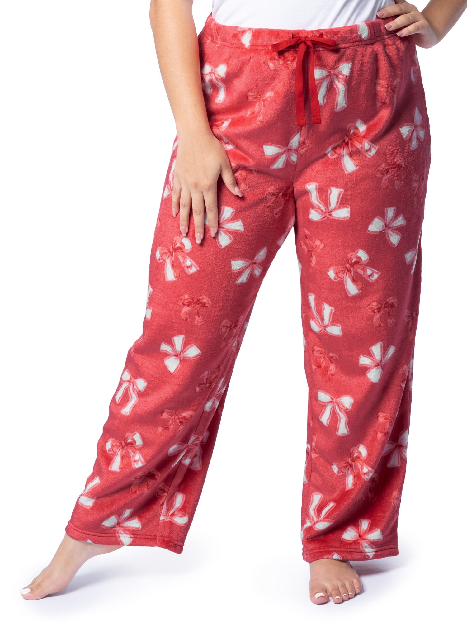 Fruit of the Loom Women's Beyond Soft Long Sleeve Top & Fleece Bottom Pajama Set, Sizes S-4X