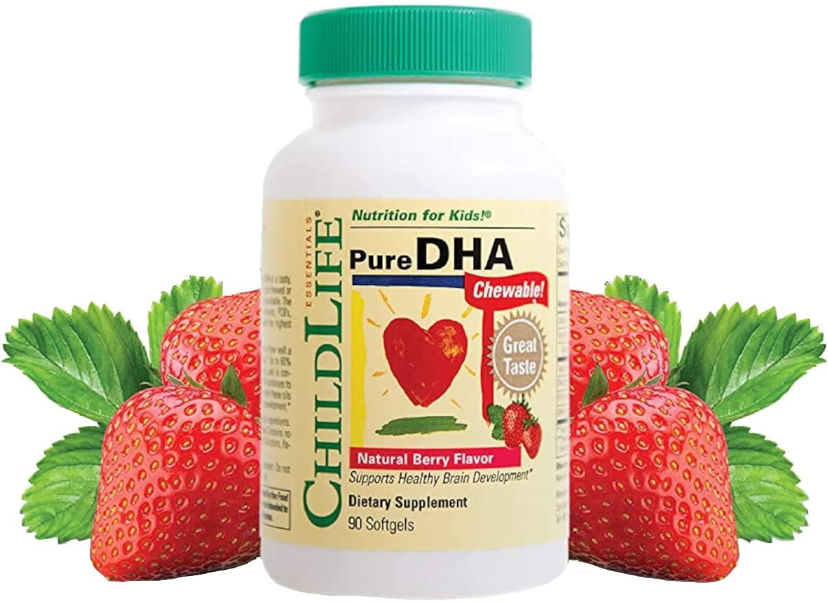 Child Life Essentials - Pure DHA Chewable Berry 250 mg. - 90 Softgels