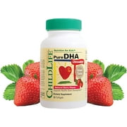 ChildLife Essentials Pure DHA Supplement, Berry, 90 Chewable Softgels