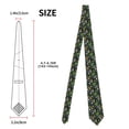 thumbnail image 3 of Naloa Chamomile Print Solid Color Tie Formal Necktie for Men，Suitable for business, daily life, work, 3 of 5