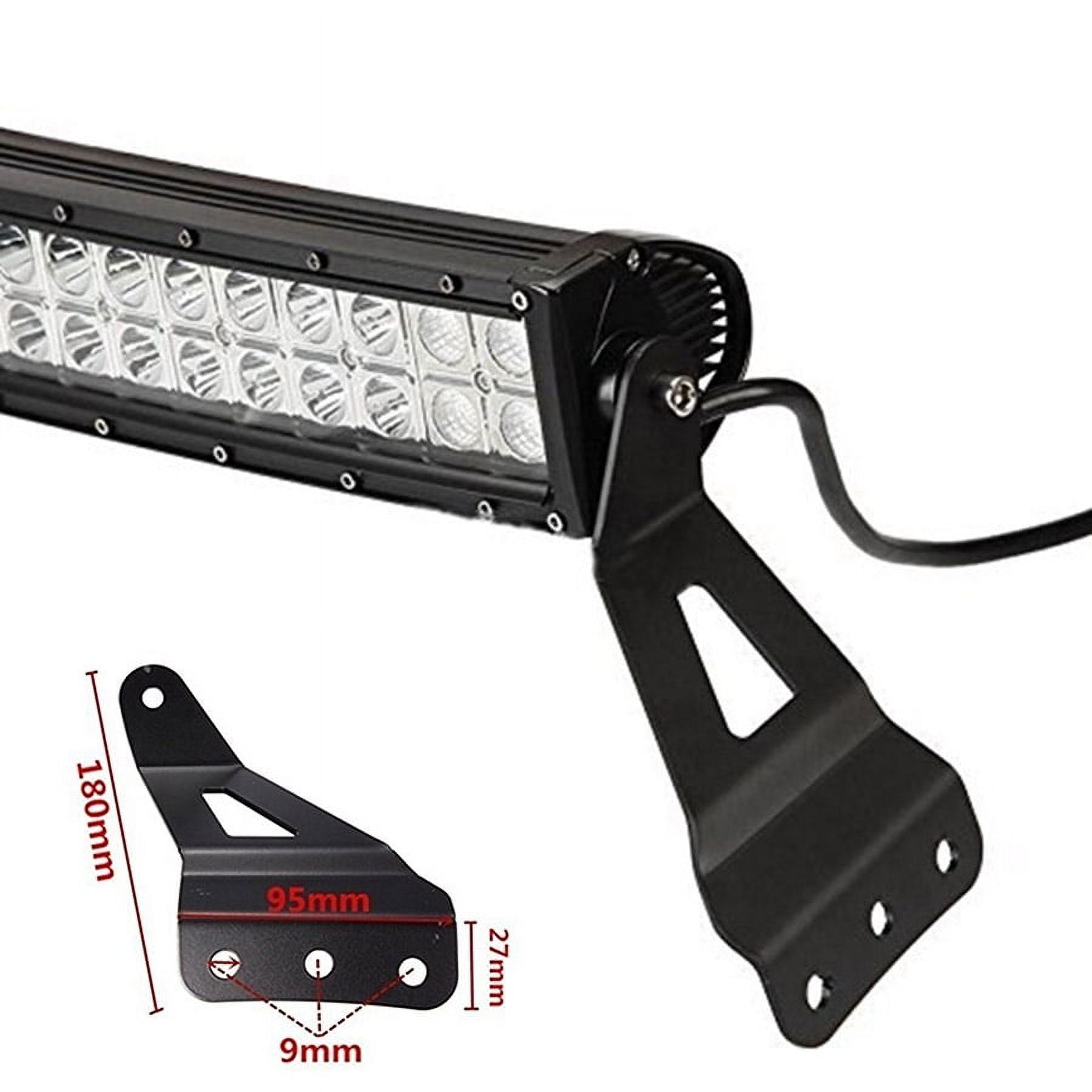 2pcs Car Off-road Roof LED Light Strip Bracket For Upper Bar Mounting Holder Kit