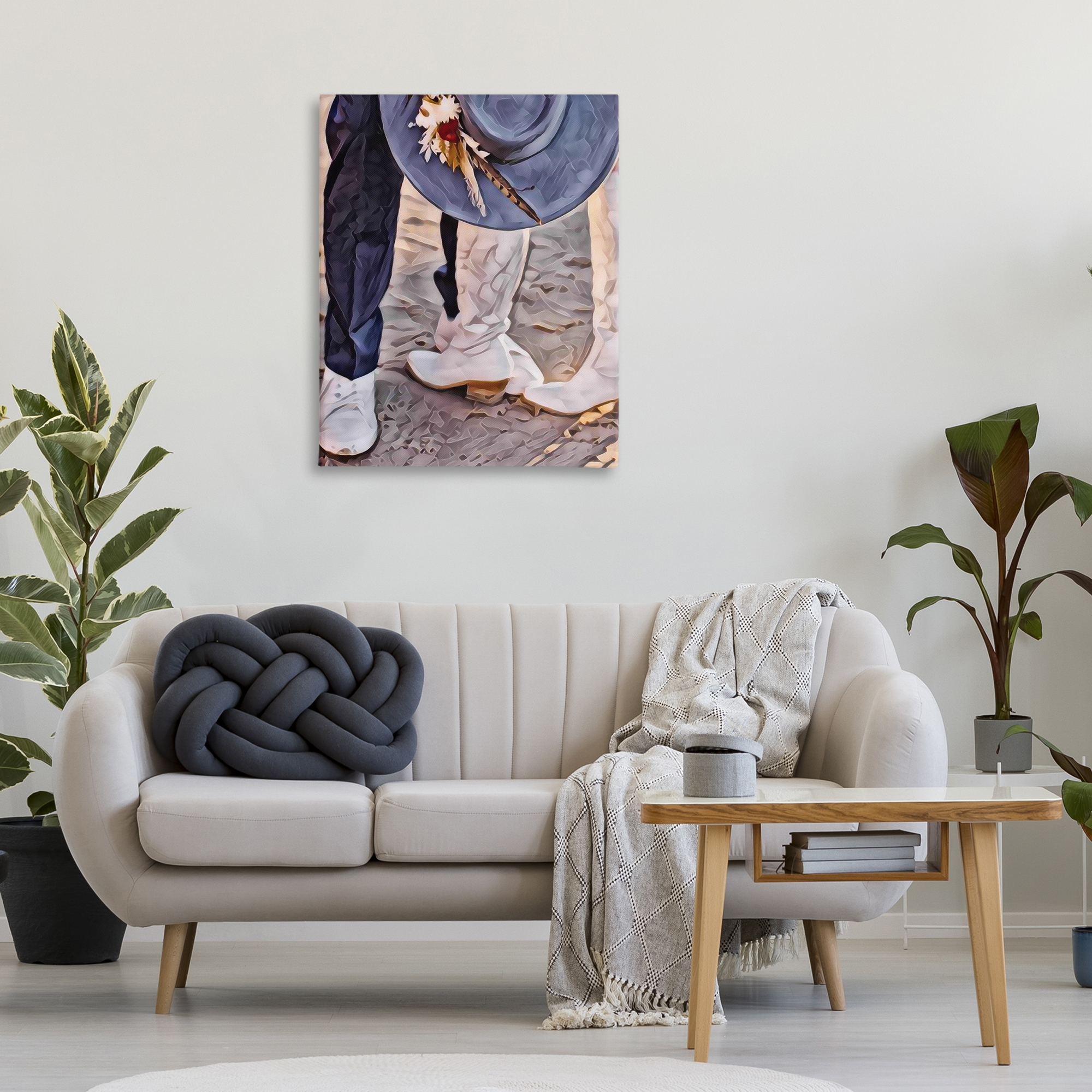 Elope In The Desert Canvas Wall Art, design by Jesse Keith