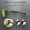 thumbnail image 4 of Gafas de sol ATTCL deportivas polarizadas para hombres con montura cuadrada TR90, 4 of 9