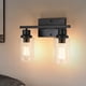 thumbnail image 1 of Luz de pared de baño negra Luz de pared de pantalla de vidrio Luces de pared de interior de estilo vintage Zhivalor WLJ-4475, 1 of 5