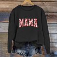 thumbnail image 2 of Daznico T-Shirts de la Saint-Valentin pour Femmes Manches Longues Imprimé Cœur Col Rond Chandails en Molleton Ample Confortable Chandail, Décorations de la Saint-Valentin, Taille TG, 2 of 3