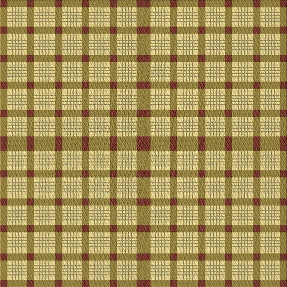 Ahgly Company Indoor Square Patterned Golden Brown Yellow Area Rugs, 7' Square