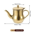 thumbnail image 2 of Stainless Steel Oil Strainer Pot Golden for Home Kitchen 1Pcs 7.7X5.1X3.9In, 2 of 8
