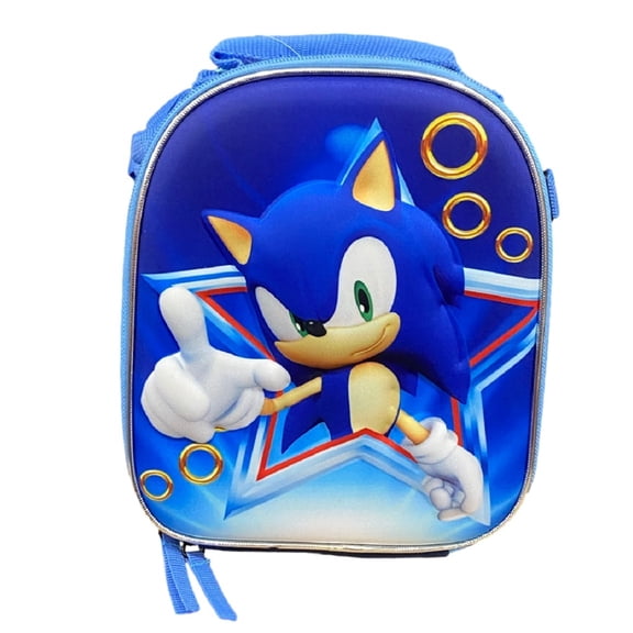 Sonic the Hedgehog 3D Embossed Reusable Lunch Bags & Lunch Box Food Accessories.