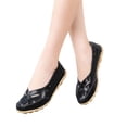 thumbnail image 3 of Orthopedic Loafers in Breathable Leather,Womens Casual Soft Sole Hollow Slip on Walking Shoes,Closed Toe Flat Boat Shoes, 40, 3 of 7