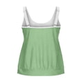 thumbnail image 6 of Xdegoge Women's Tankini Tops Scoop Neck Shirred Pleated Front Loose Flowy Modest Tummy Control Bathing Suit Top Athletic Swim Summer Vacation Beachwear, 6 of 8