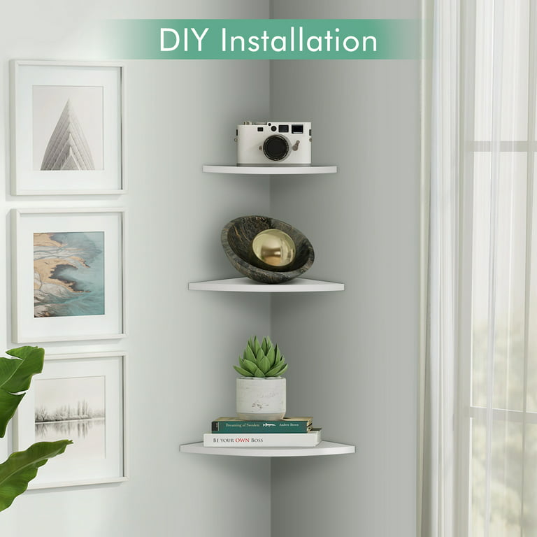 Ceramic Corner Shelves - Large and Small Shower Shelf