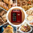 thumbnail image 3 of SEEDEEM Toaster 2 Slice, Touch Control Stainless Toaster LCD Display,  1.4'' Wide Slots, More Timer Functions, Removable Crumb Tray, 1350W, Dark Metallic, 3 of 8