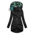 thumbnail image 1 of Women Solid Color Coat Warm Winter Overcoat Long Sleeve Cardigan Button Down Overcoat Windproof Outer Coat Fluffy Jacket, 1 of 3