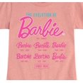 thumbnail image 3 of Barbie - Logo Evolution - Girls Fitted Short Sleeve Graphic T-Shirt, 3 of 5