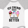 thumbnail image 4 of Inktastic Ice Cream Makes Everything Better Boys or Girls Baby Bodysuit, 4 of 5