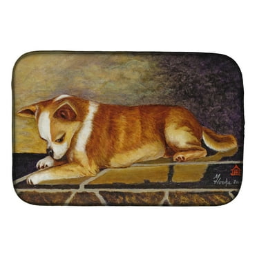 Carolines Treasures MH1052DDM Chihuahua I See Me Dish Drying Mat 14 x 21" multicolor