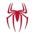 thumbnail image 1 of Spider Vinyl Sticker Decals (Pack of 2) for Car Bumper Window Laptop Tablet Phone (10" x 7.3", Red), 1 of 2