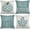 bleu, variante sur Housses de Coussin Décoratives d'Automne 16x16 Ensemble de 4 Pois Citrouille Feuille d'Érable Joyeux Automne Rayures Extérieures Coussins Décoratifs pour Canapé Ferme Orange Action de Grâce