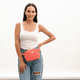 thumbnail image 5 of Cangurera para Mujer Deportiva y de Viaje LuckyLy, Bolsa Crossbody y Bandolera tipo Riñonera, Ligera, Repelente al Agua y con Múltiples Compartimentos,  Modelo Mina coral UNITALLA, 5 of 7