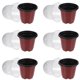 thumbnail image 4 of 10 juegos de macetas de vivero con cúpula de humedad, macetas de plástico para jardinería, recipientes para plantar, macetas para sembrar semillas., 4 of 8