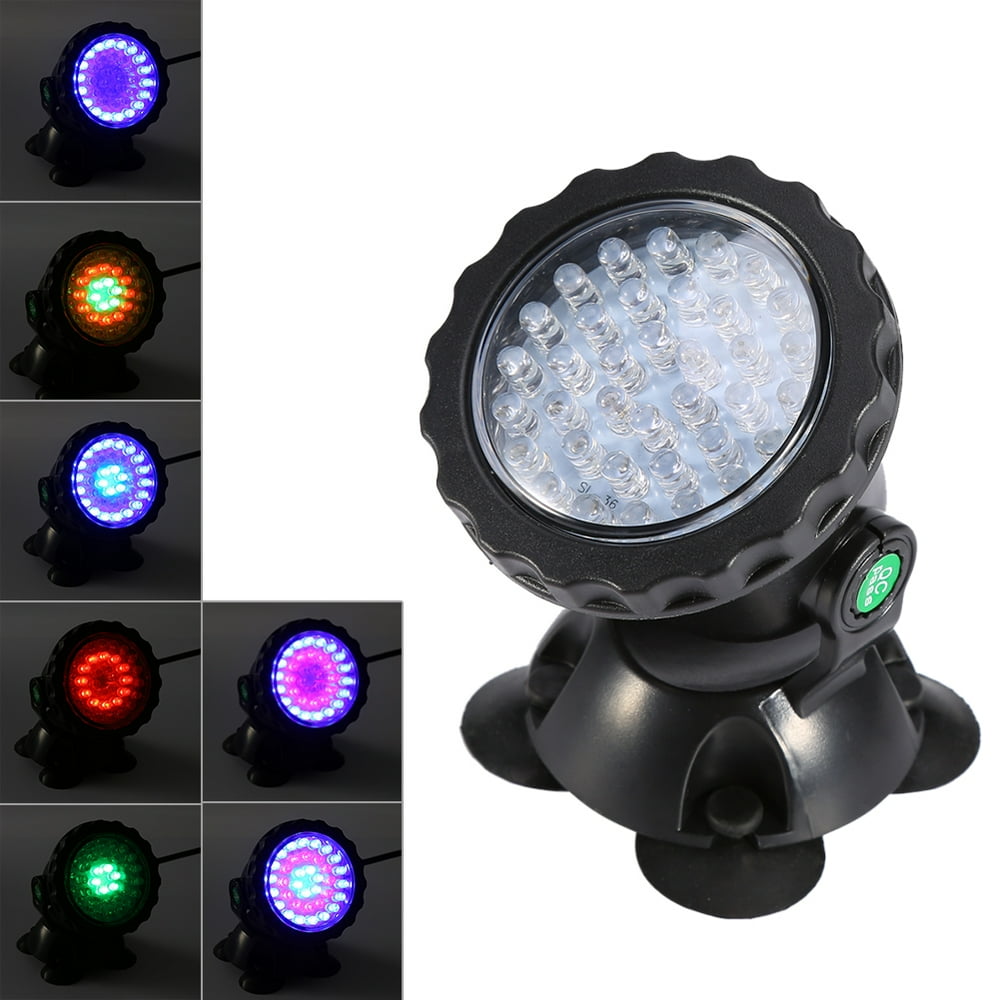 Waterproof LED Flood Light,36-LED Waterproof Submersible Color Changing