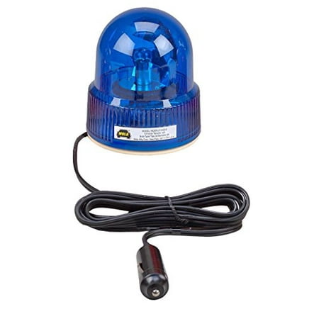 12 Volt Sign Lighting - Wolo (3105-B) Beacon Light Rotating Emergency Warning Light - 12 Volt, Blue Lens