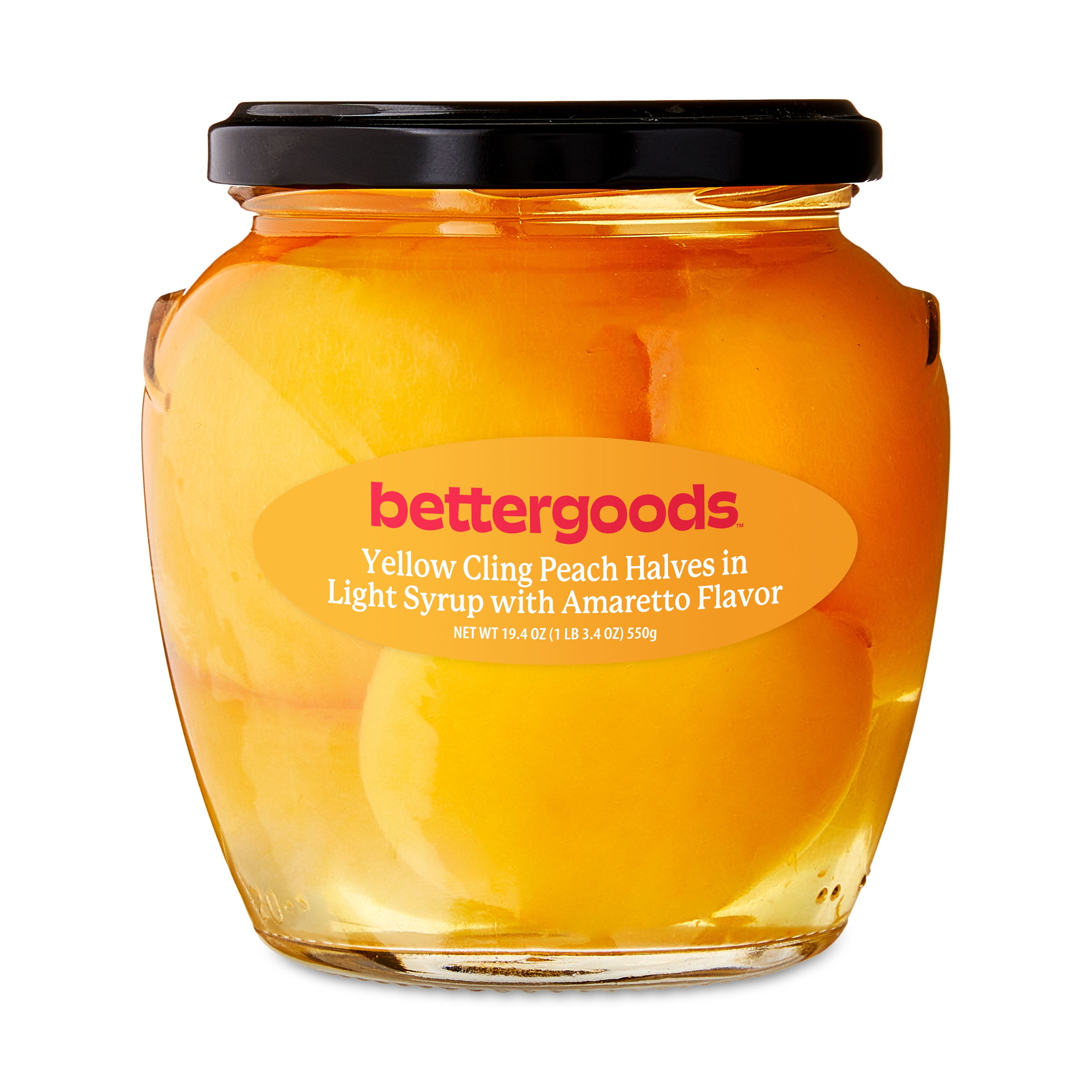 bettergoods Yellow Cling Peach Halves in Light Syrup, 20 oz