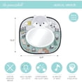 thumbnail image 5 of The Peanutshell Musical Baby Car Mirror, Car Seat Mirror with Remote Control, Woodland Animals, 5 of 7