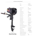thumbnail image 3 of TOOL1SHOoo 3.6HP 2 Stroke Outboard Motor Fishng Boat Motor Engine Water Cooling Short Shaft, 3 of 10
