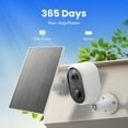 thumbnail image 3 of AURUMBACH Outdoor Security Camera 2K Wireless Surveillance Camera with Solar Panel White, 3 of 6