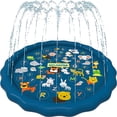 thumbnail image 1 of Almohadilla para salpicaduras de agua, almohadilla para salpicaduras de verano, actividades inflables en la piscina, juegos al aire libre, divertidos juguetes de agua para la familia., 1 of 4