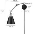 thumbnail image 7 of Millennium Lighting 10001-MB Evonne 17" Tall Wall Sconce - Black, 7 of 7