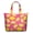Bright Yellow Fruit Vintage Summer Design, variant on Romantic Rose Peony Pattern Weekender Bag Boho Floral Print Travel Tote, Lightweight, , Multiple Pockets, for Women