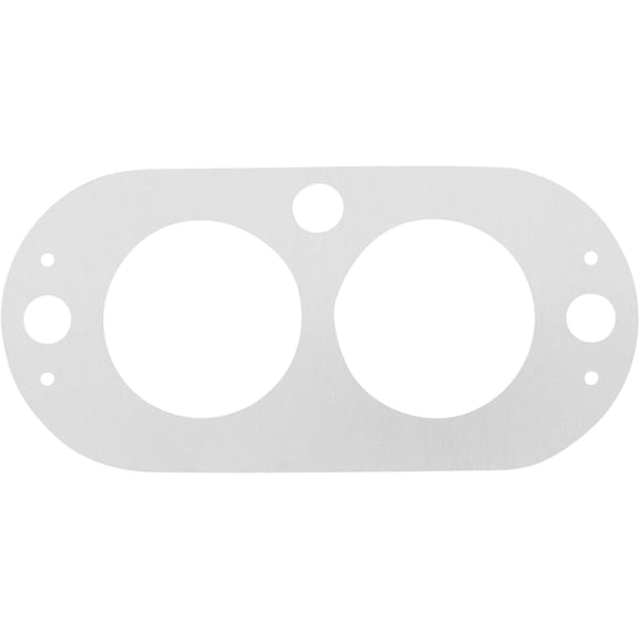 Aluminum Sprint Car 2-Gauge Panel, 2-1/16 Inch Gauges