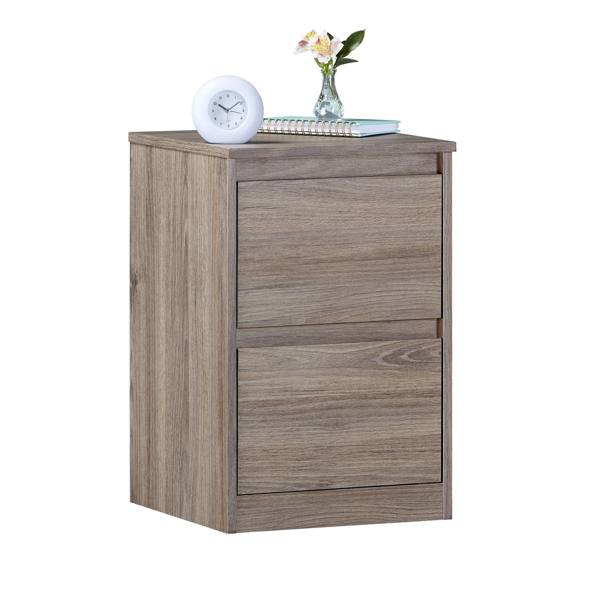 Mainstays Westlake Nightstand Rustic Oak Walmart Com Walmart Com