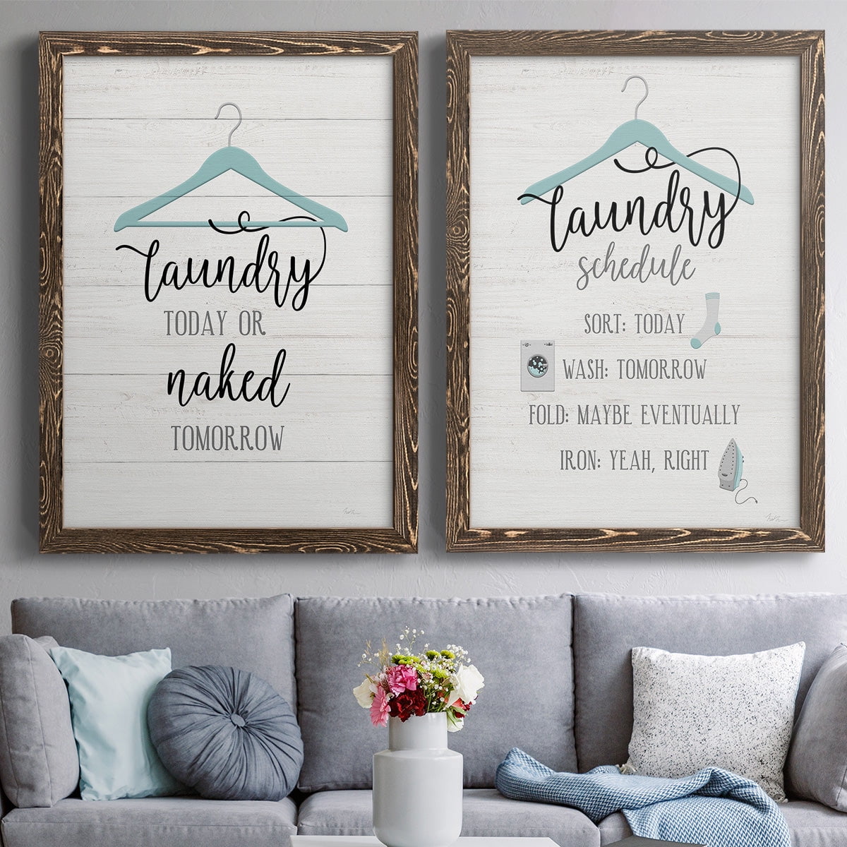 Naked Tomorrow - Premium Framed Canvas 2 Piece Set - Ready to Hang