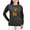Charcoal, variant on - Halloween Letter B Witch Monogram Women's Long Sle - Women's Long Sleeve Graphic Tee Casual Fit
