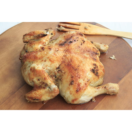 LAMINATED POSTER Cooked Dinner Chicken Roasted Grilled Whole Poster Print 24 x