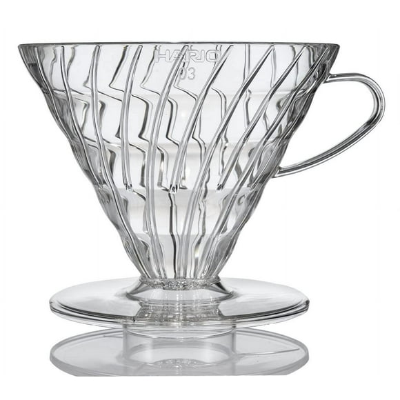 Hario V60 Gotero de café de plástico, tamaño 03, transparente