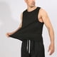 thumbnail image 5 of pstuiky Camiseta sin mangas para hombre, Blusa deportiva sin mangas con cuello redondo y estampado liso informal para hombre Chaleco de hombre l, 5 of 7