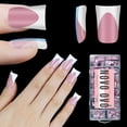 thumbnail image 1 of Nail Tips NOVO OVO, blanco, punta francesa, pato corto, 12 tamaños, 360 unidades, 1 of 6