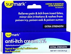Sunmark Extra Strength Anti-Itch Cream 2%, 1 Oz