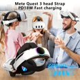 thumbnail image 5 of Battery Head Strap for Meta Quest 3/3S, 10000mAh Charging Elite Strap Replacement for Enhanced Comfort and Play Time, Adjustable Elite Strap VR Accessories for Meta/Oculus Quest 3S, 5 of 8